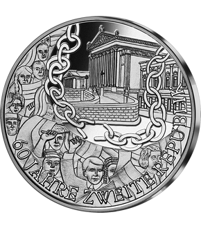 10-Euro-Silbermünze 2005 ''60 Jahre Zweite Republik''